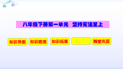 《道德与法治》八下第一单元复习 ppt课件