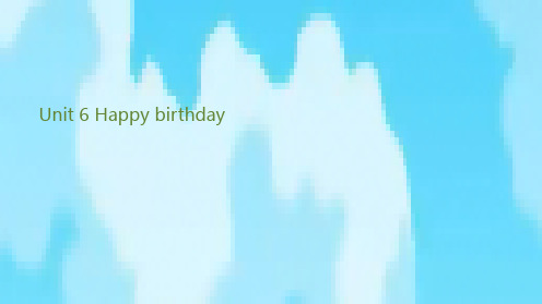 人教pep版2020-2021学年三年级英语上册Unit 6 Happy birthday 一起来数数吧课件