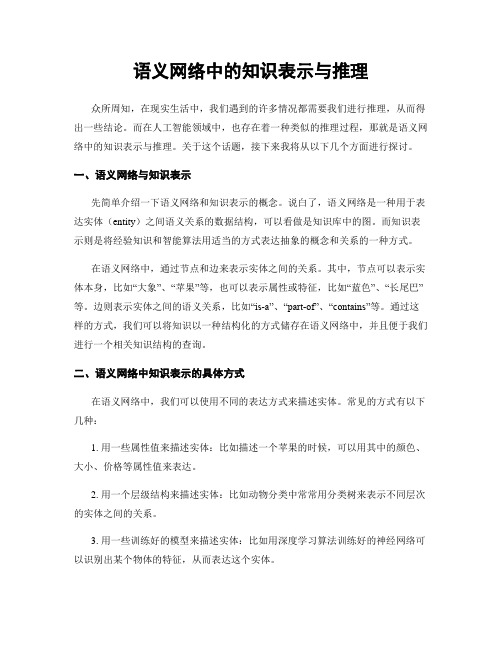 语义网络中的知识表示与推理