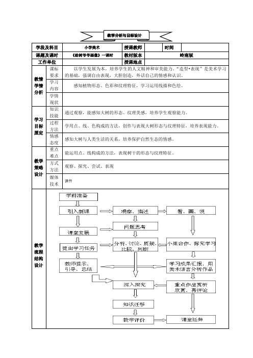 给树爷爷画像-教案