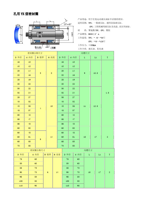 (完整word版)YX型密封圈