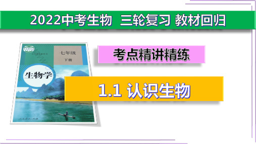 1_1认识生物【2022中考生物三轮复习教材回归讲练】