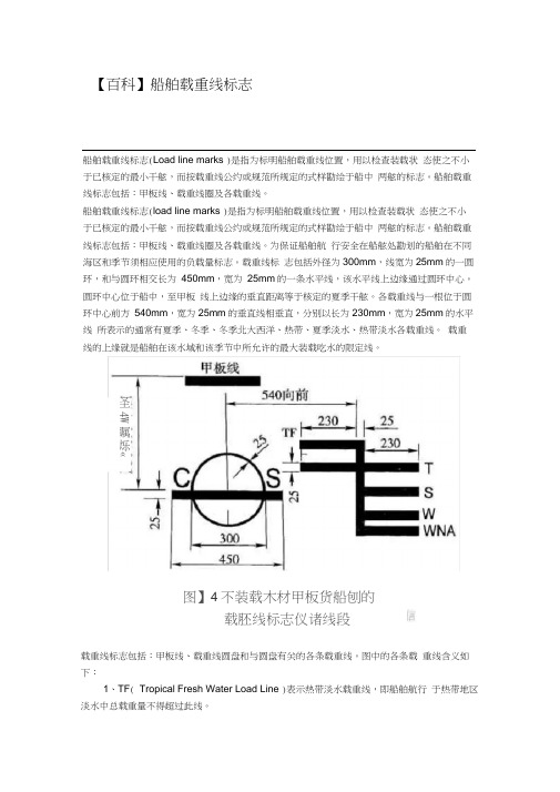 百科船舶载重线标志