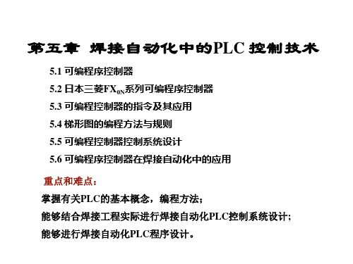 《焊接自动化(机工版)》教学课件—05焊接自动化中的PLC 控制技术