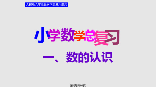 小学六年级数学总复习数的认识PPT课件