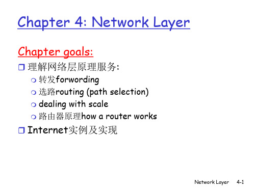 计算机网络自顶向下第四章