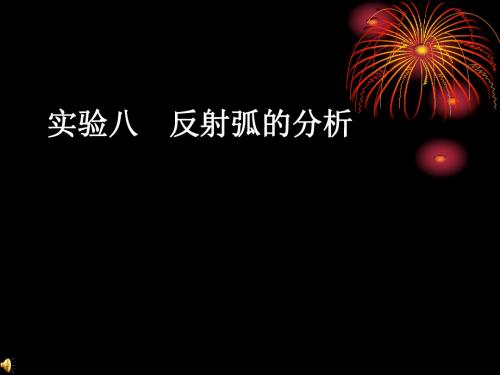 《动物生理学实验》 反射弧的分析