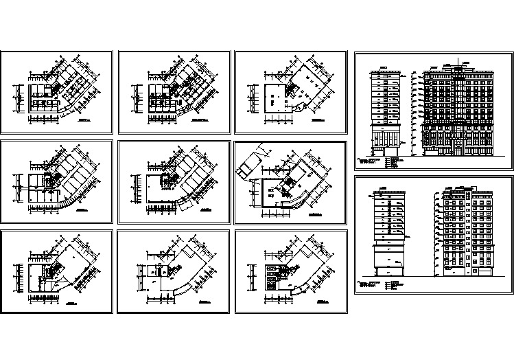 江苏省南通市某地区城市酒店CAD建筑图