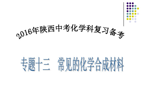 复习专题十三   常见的化学合成材料