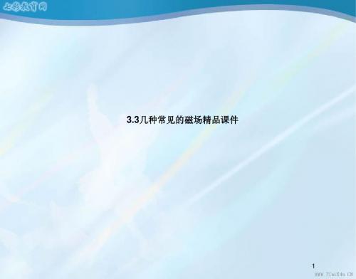 物理选修3-1人教新课标3.3几种常见的磁场精品课件.