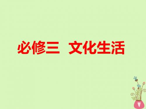 (全国通用版) 2019版高考政治一轮复习 第一单元 文化与生活 第一课 文化与社会课件 新人教版必