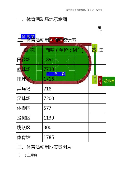 运动场地示意图