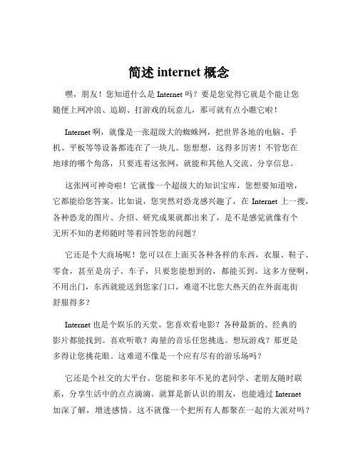 简述internet概念