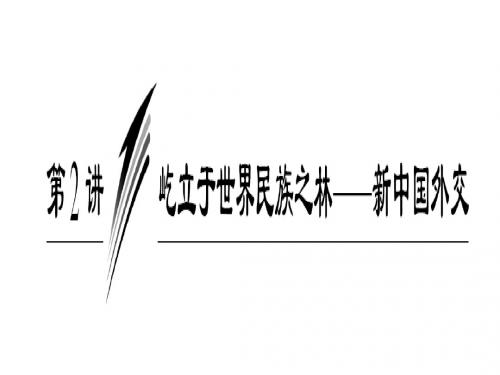 屹立于世界民族之林——新中国外资PPT课件 岳麓版