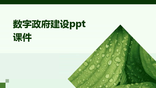 数字政府建设ppt课件