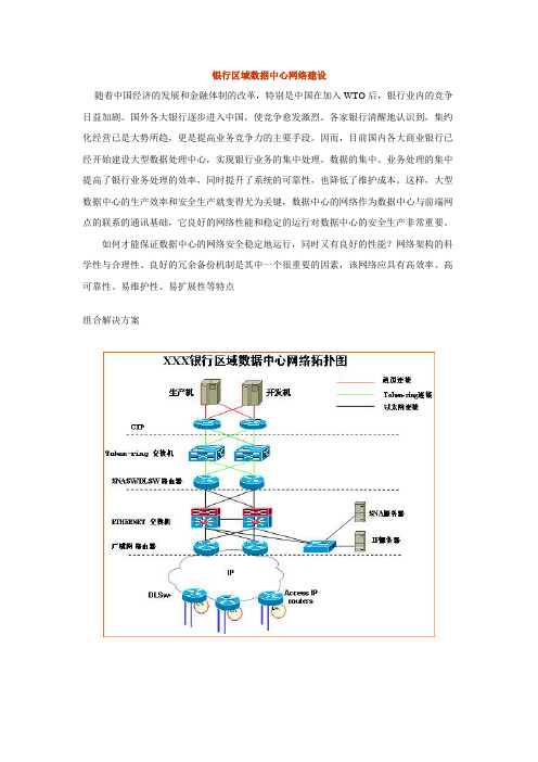 银行区域数据中心网络建设