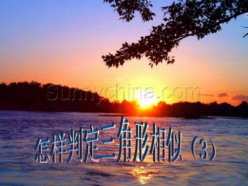 相似三角形的判定3