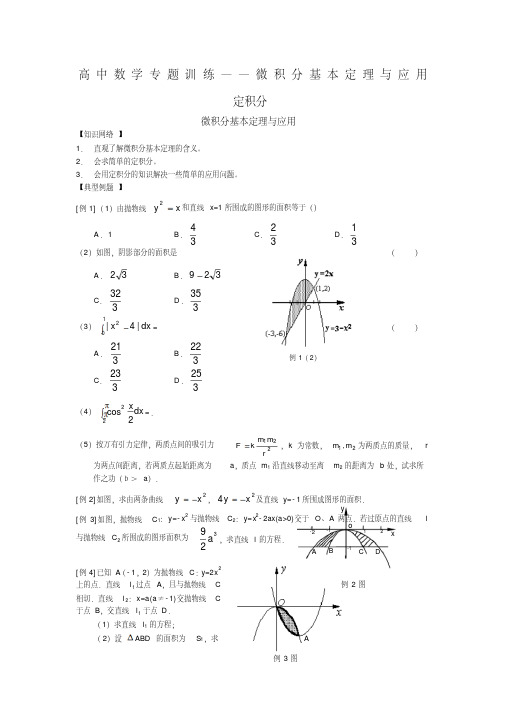 《微积分基本定理与应用》同步练习1