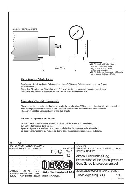 进口瑞士变频器说明书6_Examination of the lubrication pressure