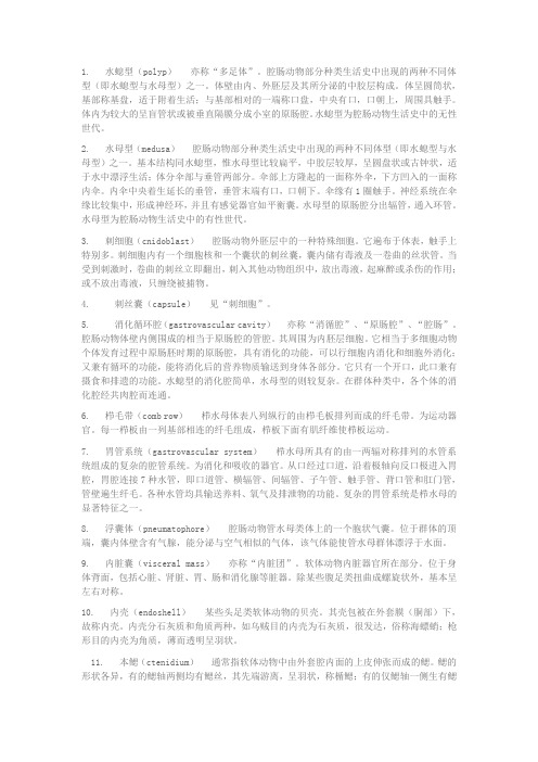 渔业名词