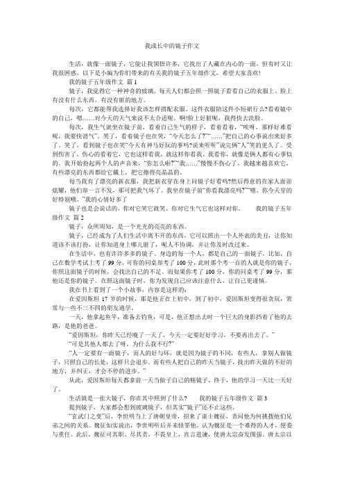 我成长中的镜子作文