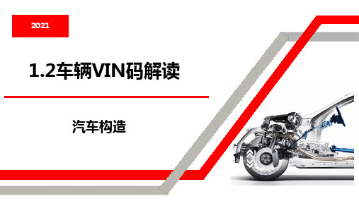 1.2车辆VIN码解读