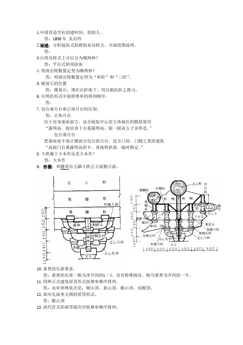 中建史考试范围