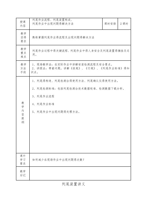 职工培训讲义(列尾装置)