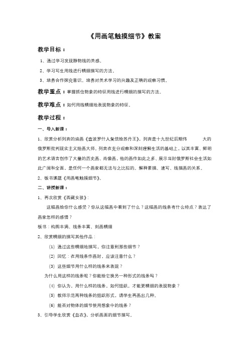 《用画笔触摸细节》教案2