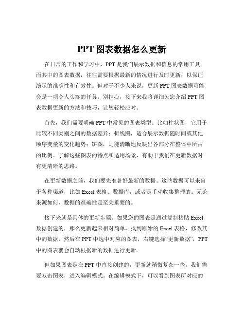 PPT图表数据怎么更新