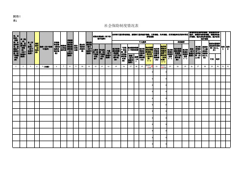 表01-社会保险制度情况表