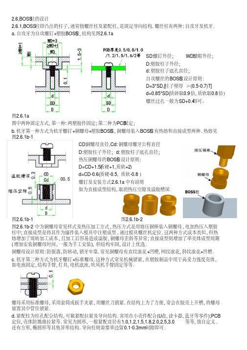 塑胶产品结构BOSS柱螺丝柱较全.pdf