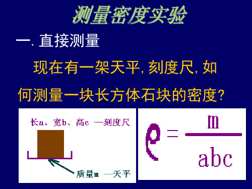 测量密度实验