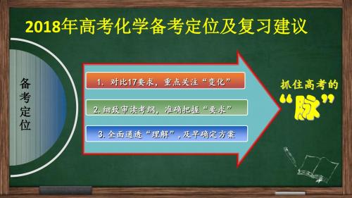 2018年高考化学备考定位及复习建议