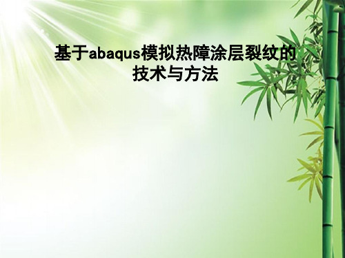 利用ABAQUS模拟裂纹.ppt