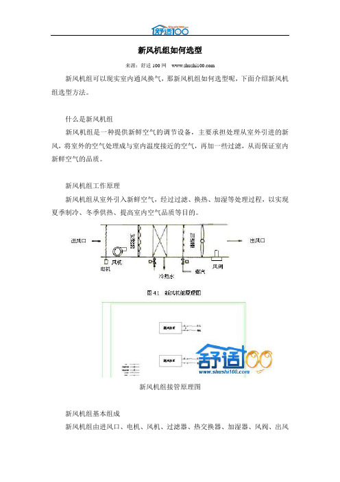 新风机组如何选型