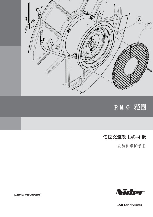 P.M.G.低压交流发电机-4极安装和维护手册说明书