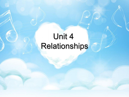 高职国际英语1-Unit 4 Relationships