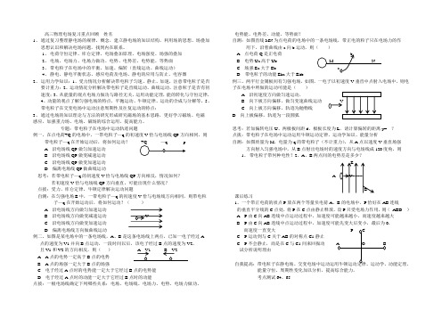 高三物理最新教案-高三物理电场专题回顾 精品