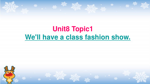 仁爱版初中英语八年级下 Unit 8 Topic 1 review(共25张PPT)