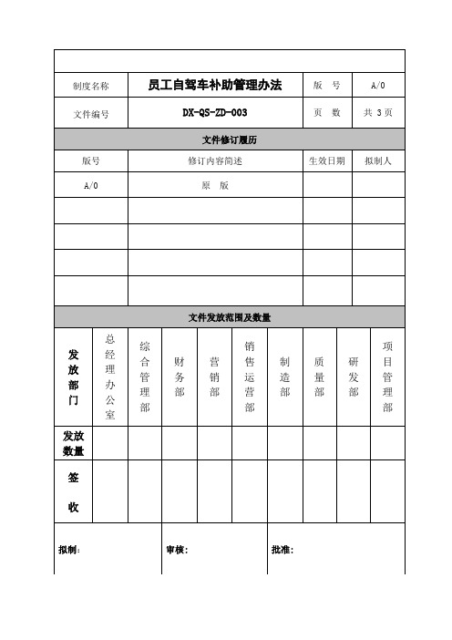 油补补助管理办法