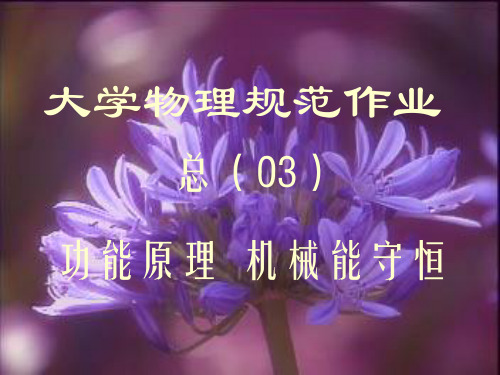 大学物理规范作业(本一)03解答