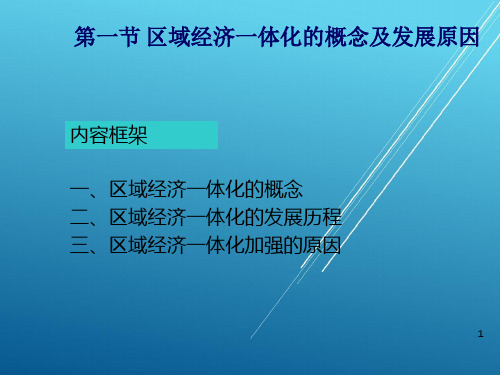 国际贸易学15th区域经济一体化课件