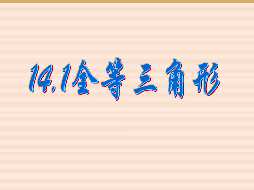 沪科版八年级数学上册14.1全等三角形课件(共18张PPT)