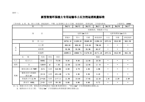 新型智能环保渣土专用运输车土石方挖运消耗量标准