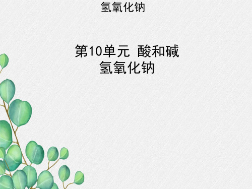 《氢氧化钠课件》课件 (省优)2022年人教版化学精品课件