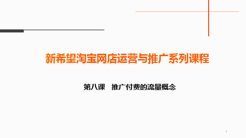 淘宝流量推广付费流量的概念PPT课件