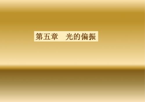 (大学教程,物理学)光的偏振