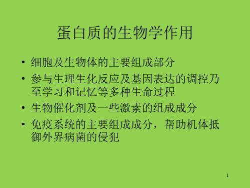 营养与健康-第3章 蛋白质的营养_PPT幻灯片