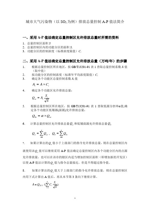 1、A-P值法在大气环境容量测算中的应用__徐大海